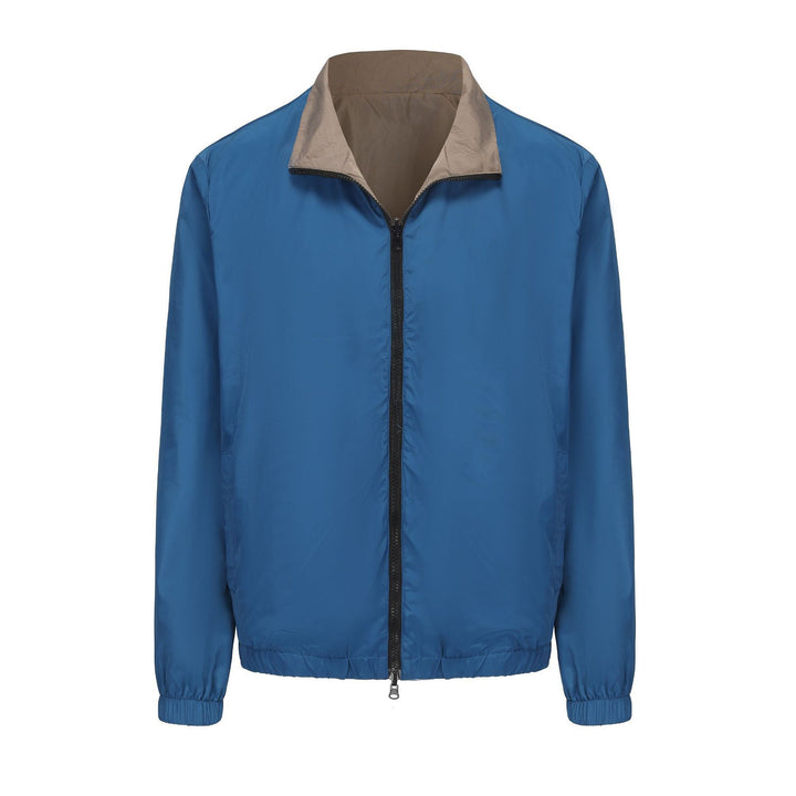 Lightweight transitional jacket for men with high collar Lune London