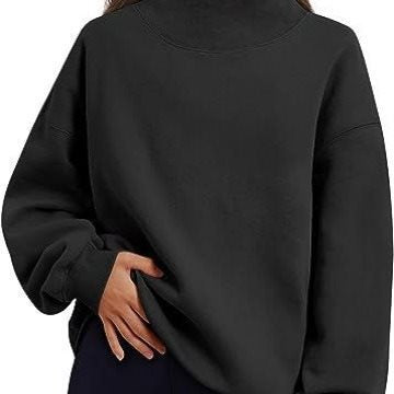 Oversized sweatshirt for women with closed collar and casual fit Lune London