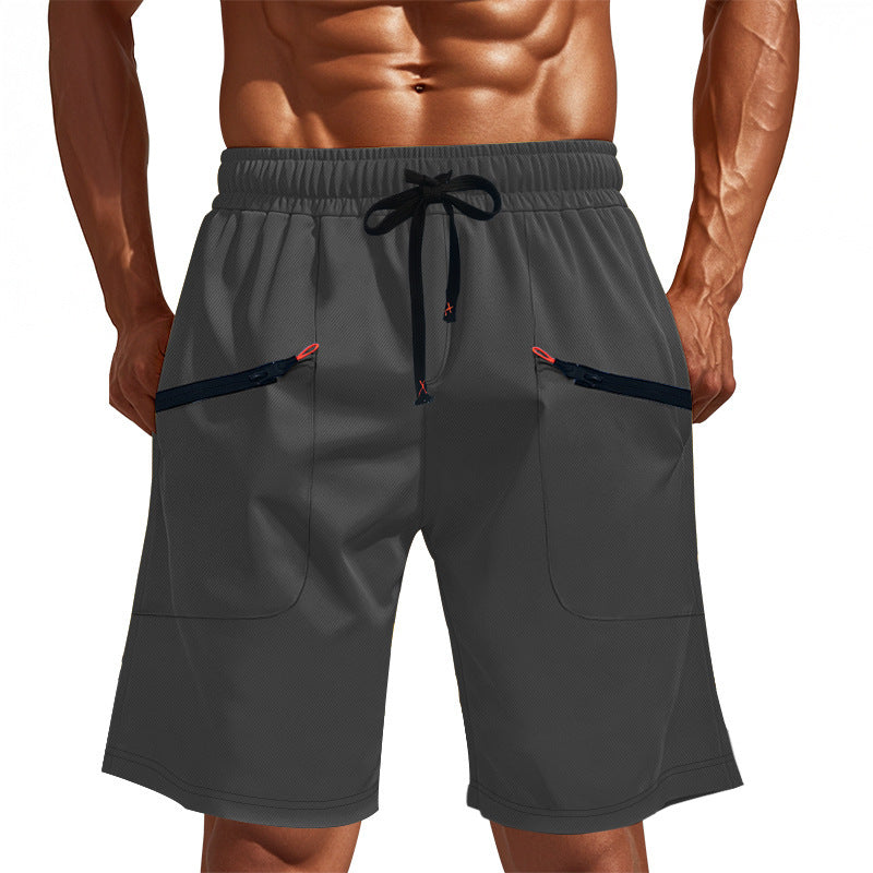 Men's leisure pants with multifunctional pockets and elastic waistband Lune London