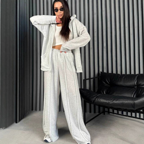 Women Comfortable and Stylish Jogging Set with Oversized Hoodie Lune London