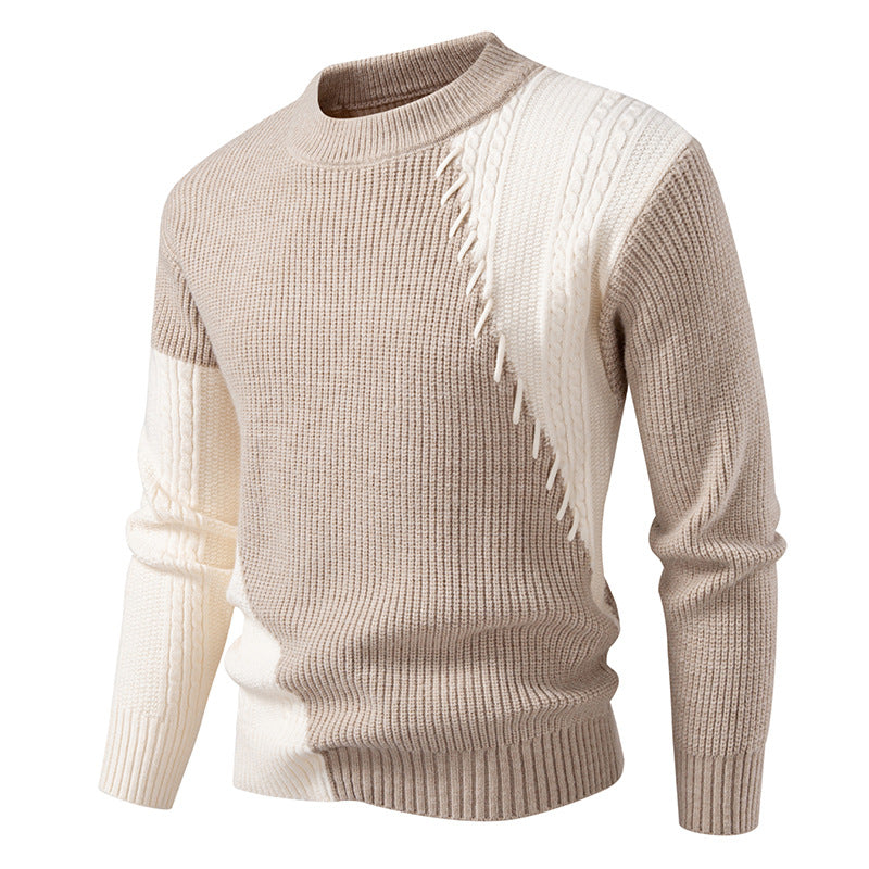 Trendy knitted sweater for men with a unique cable design Lune London