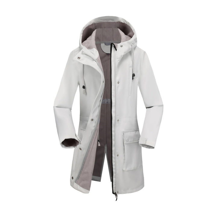 Ladies Functional Outdoor Jacket with Adjustable Waist Drawstring and Inner Lining Lune London