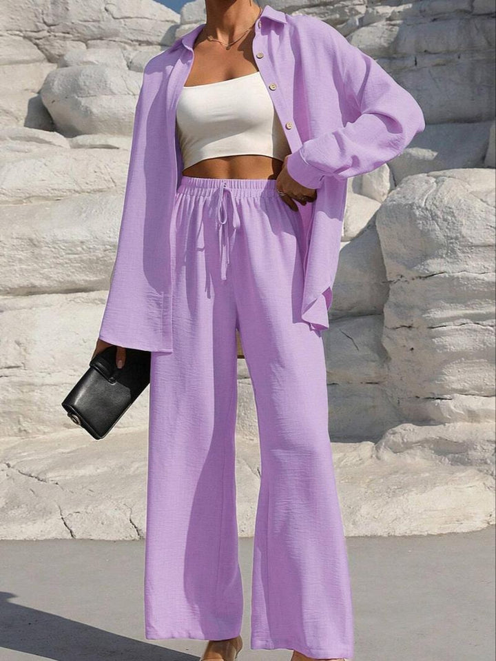 Women casual and elegant linen set with relaxed fit Lune London