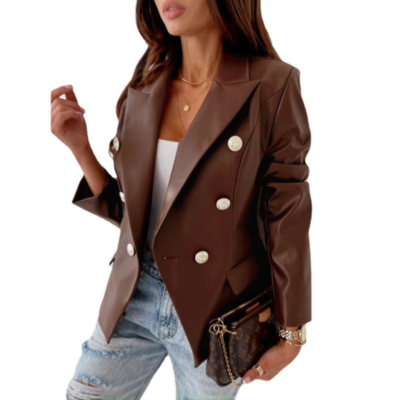Trendy blazer jacket for women with double-breasted and elegant accents Lune London