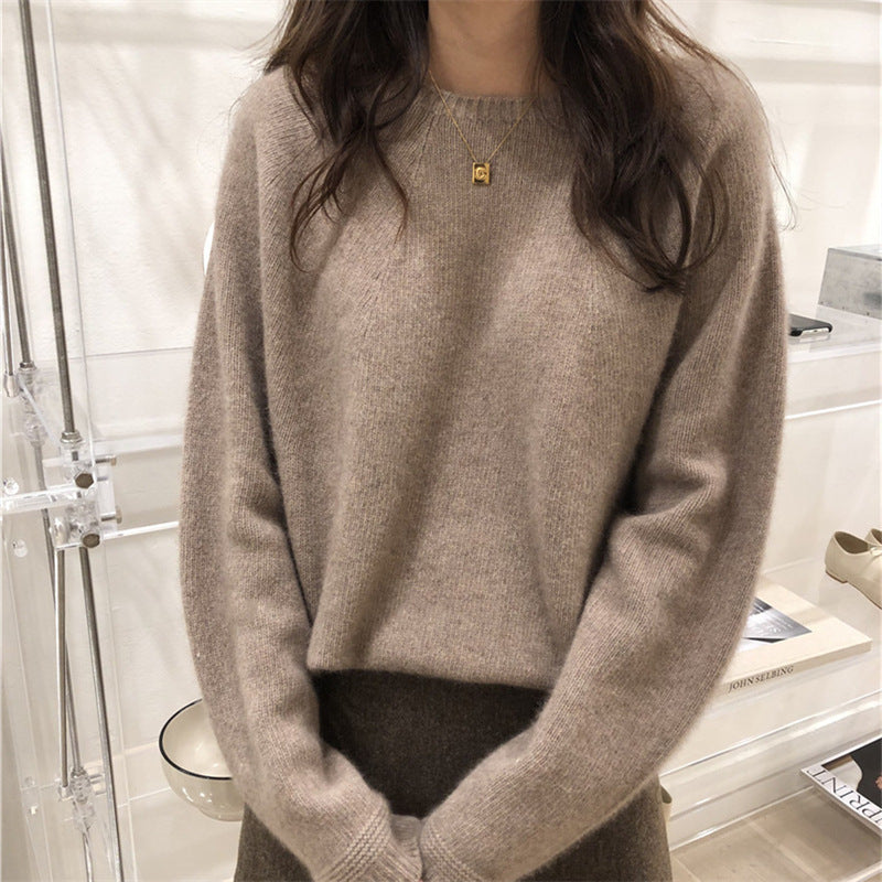 Pull en cachemire pour femmes avec une fine structure côtelée et une coupe décontractée Chic & Stil