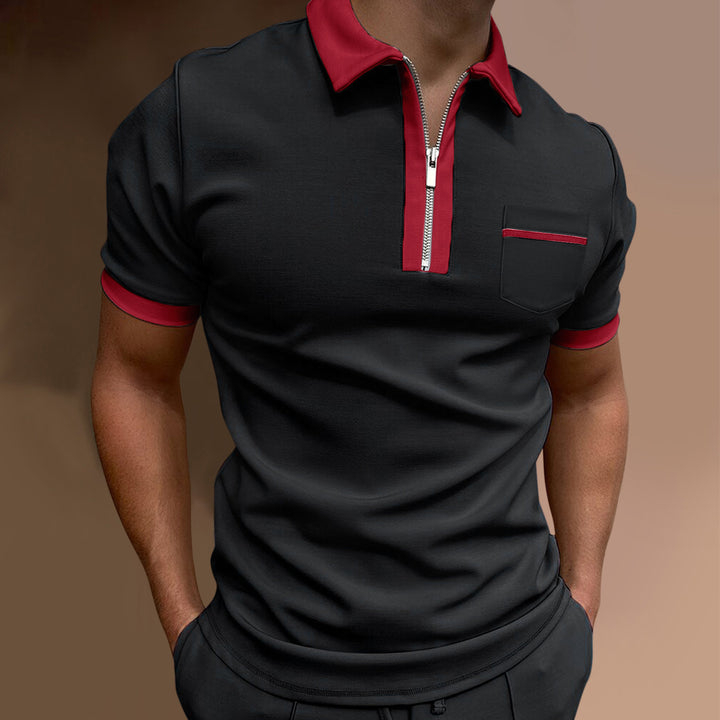 Men's Zip Front Polo Chic Lune London