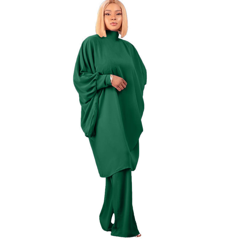 Lune London oversized set with high collar and wide sleeves for women