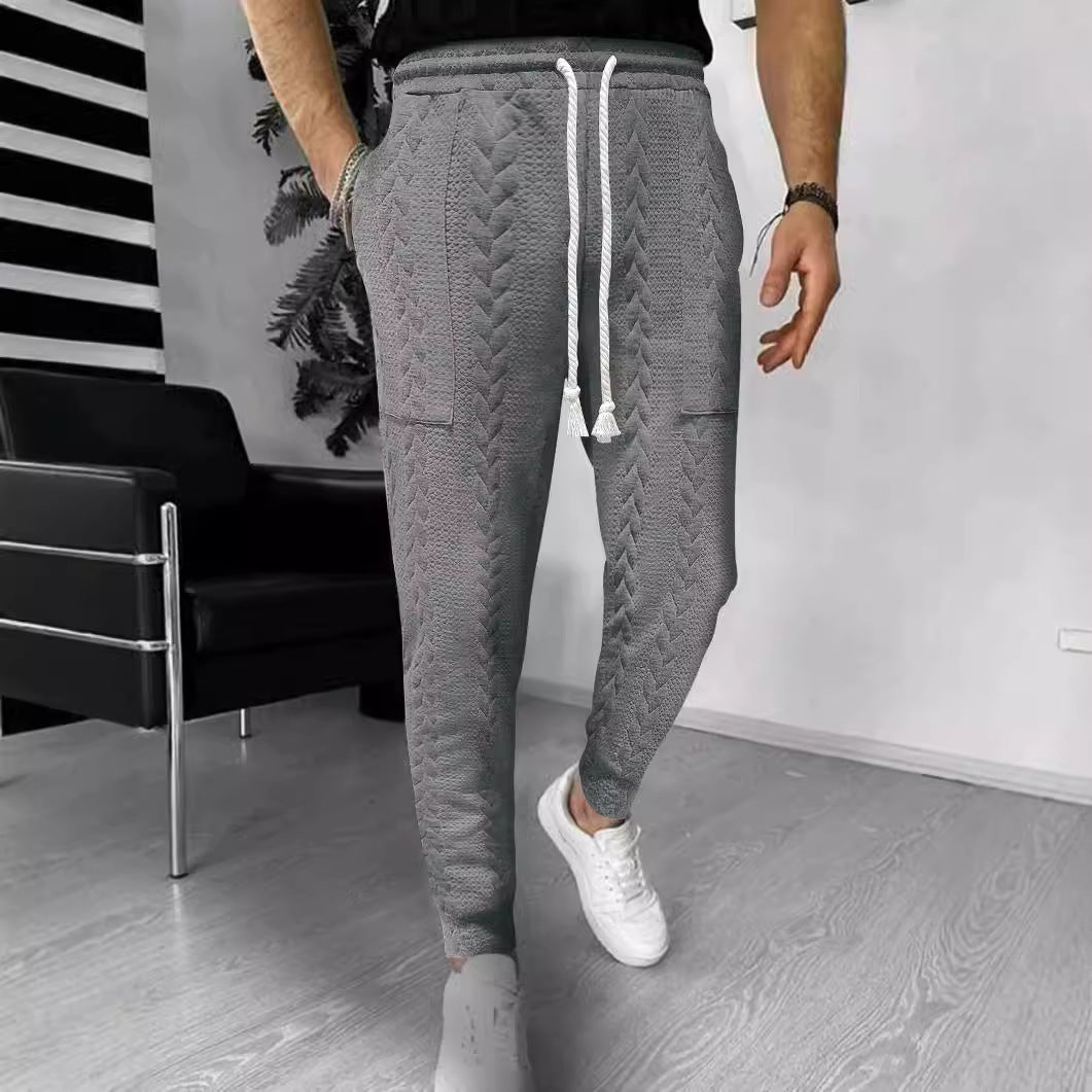 Cargo jogger pants for men with elastic waist and practical pockets Lune London