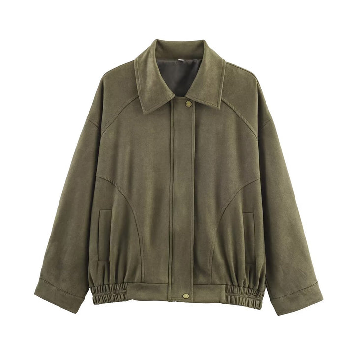 Ladies Oversized Jacket in high-quality faux leather Lune London