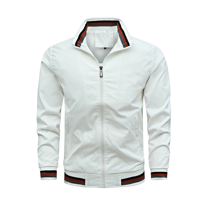 Lightweight casual jacket for men with stylish high collar Lune London