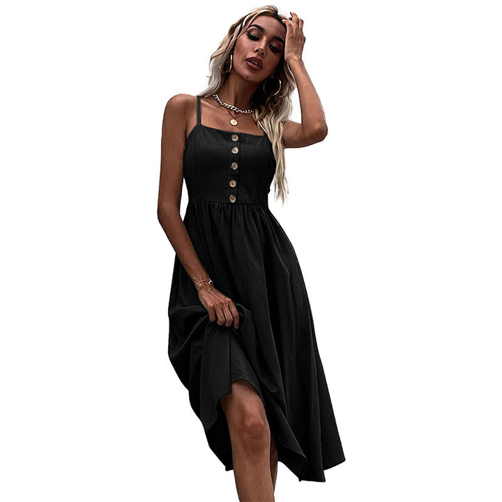 Chic and Stylish Button Midi Dress