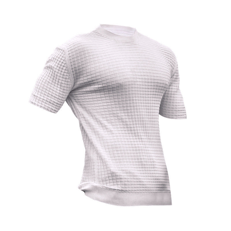 Short Sleeve Performance T-Shirt for Men with Structured Design Lune London