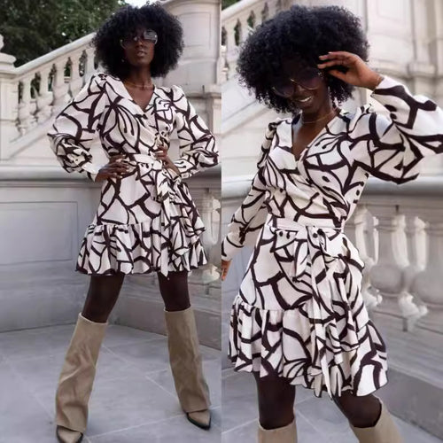 Lune London leopard print wrap dress for women