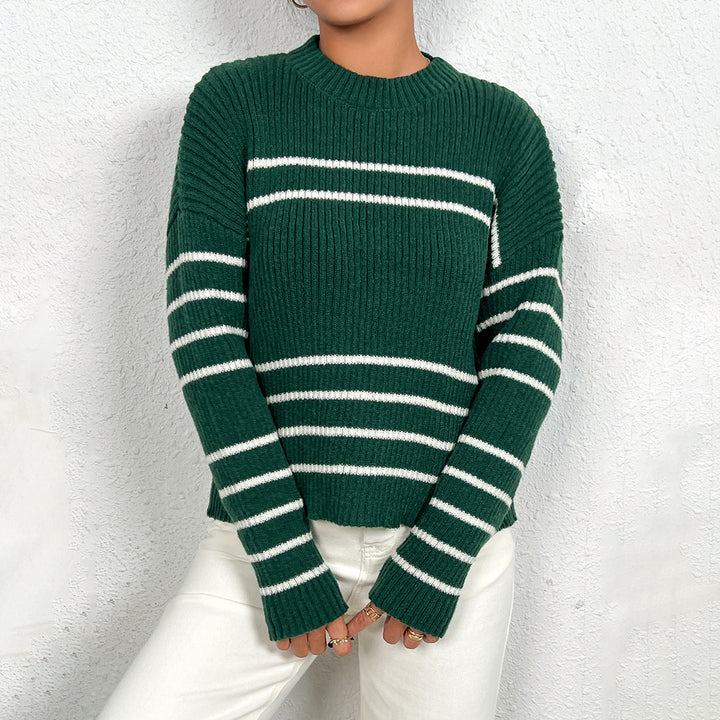 Striped knit sweater for women Lune London