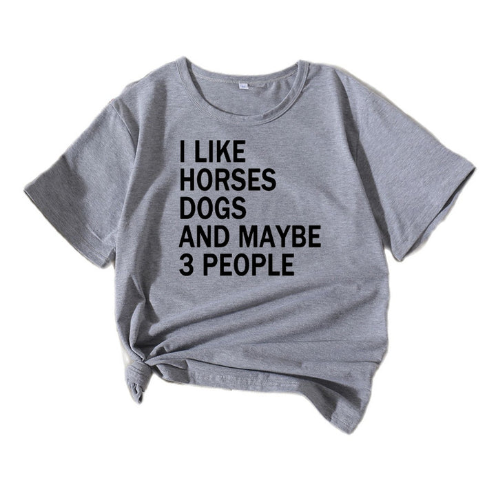 Casual women's T-shirt with quote Lune London