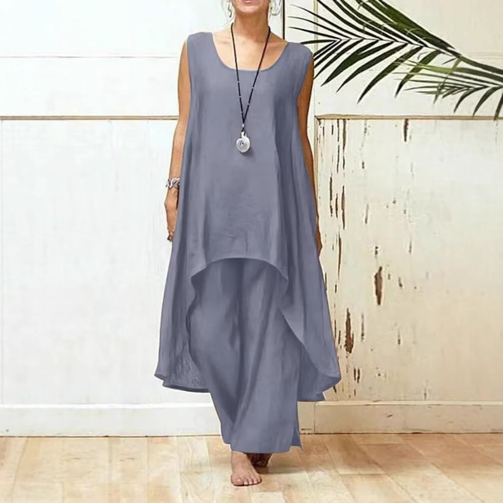 Lune London fluid maxi tunic jumpsuit for women