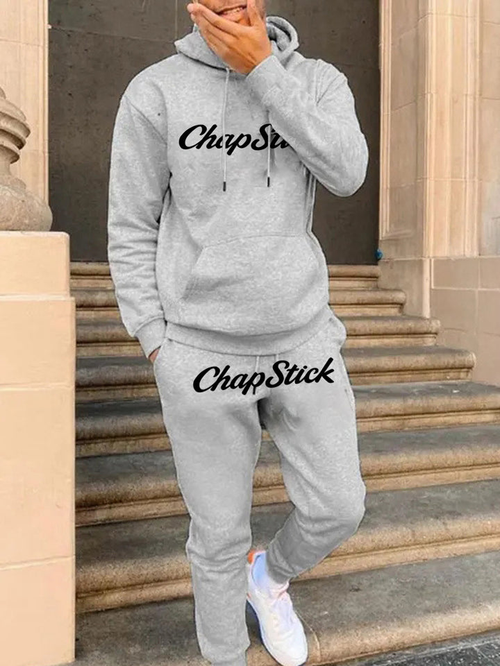 Women's hoodie and jogger set with modern inscription Lune London