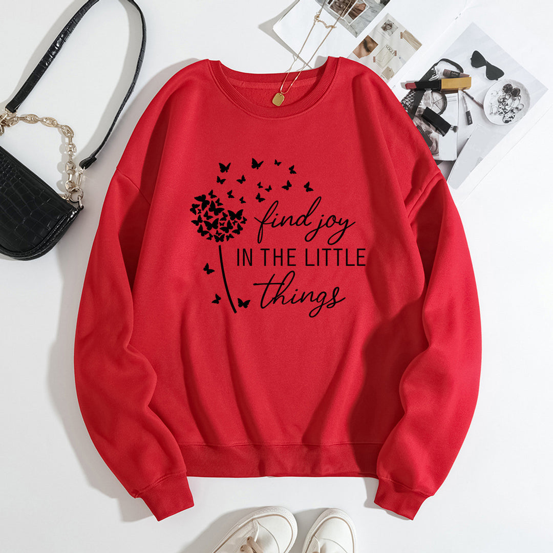 Sweatshirt pour femmes avec slogan motivant et imprimé floral Chic & Stil