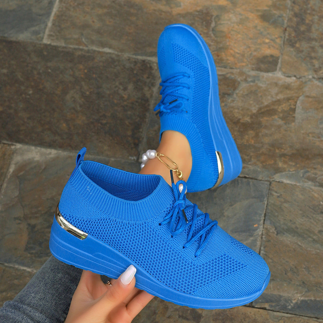 Women's Comfortable Sport Sneakers with Breathable Upper Material and Elegant Platform Sole Lune London