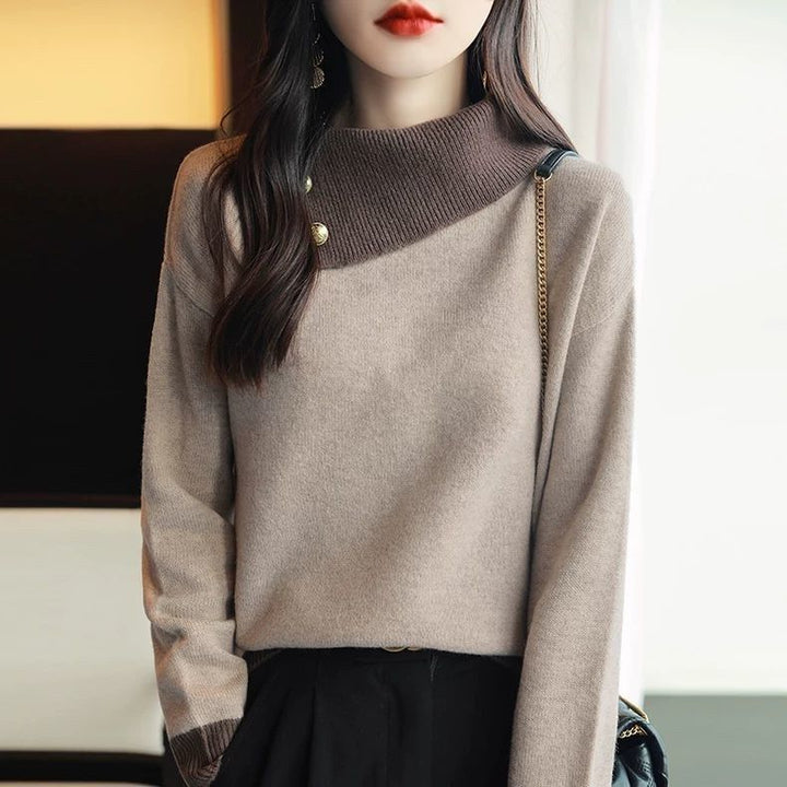 Sweater pour femmes avec col montant moderne Chic & Stil
