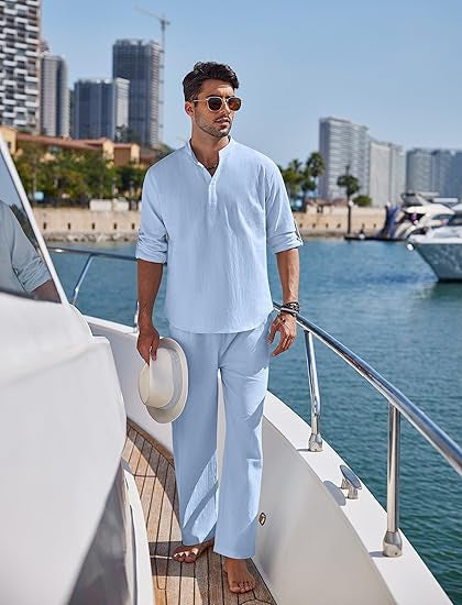 Men's Relaxed Chic Coastal Lounge Set