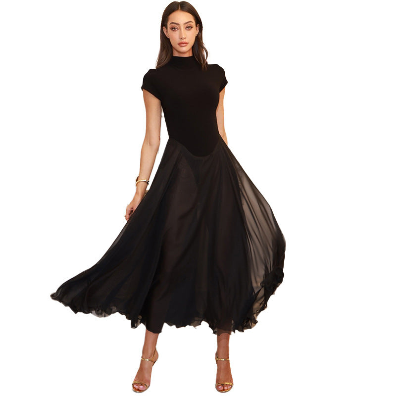 Elegant chiffon maxi dress for ladies Lune London