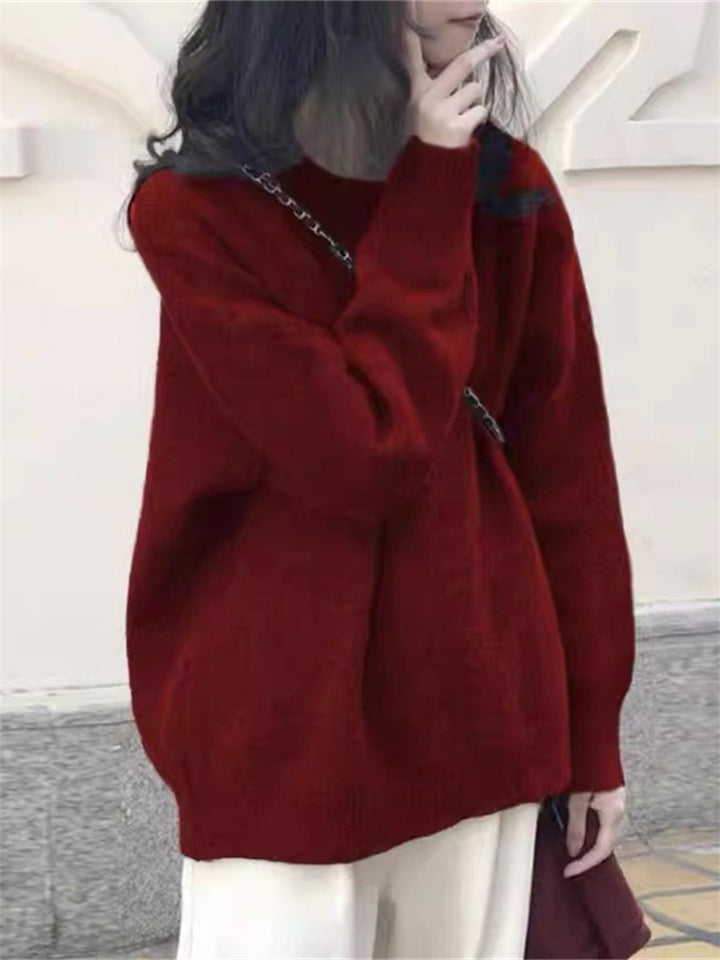 Oversized knitted pullover for women with a soft material and a relaxed fit Lune London