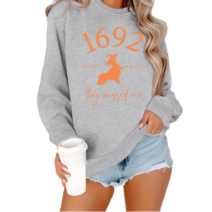 Sweatshirt pour femmes avec un design de sorcière créatif et une coupe confortable Chic & Stil