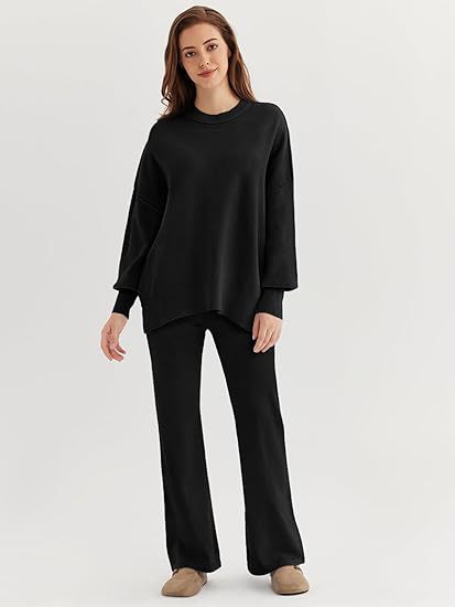 Women Comfortable Sweatpants and Oversized Sweatshirt Set Lune London