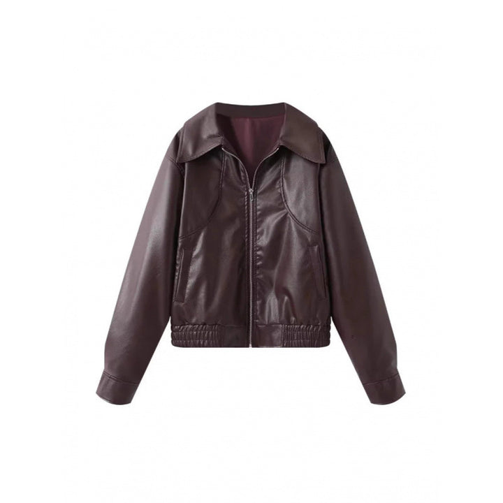 Fashion faux leather jacket for women with refined cut Lune London