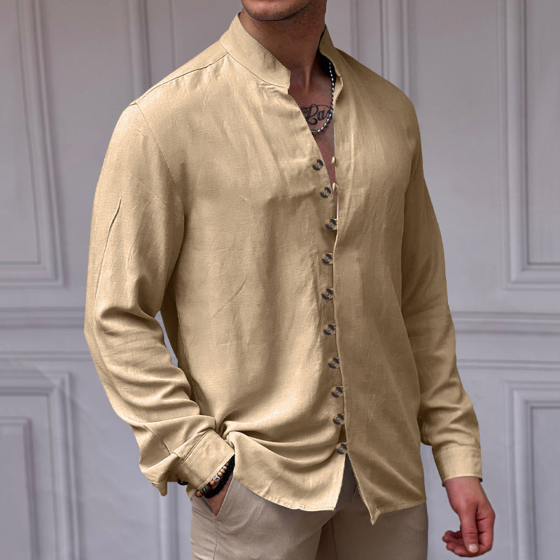 Chic long sleeve shirt for men with button details Lune London