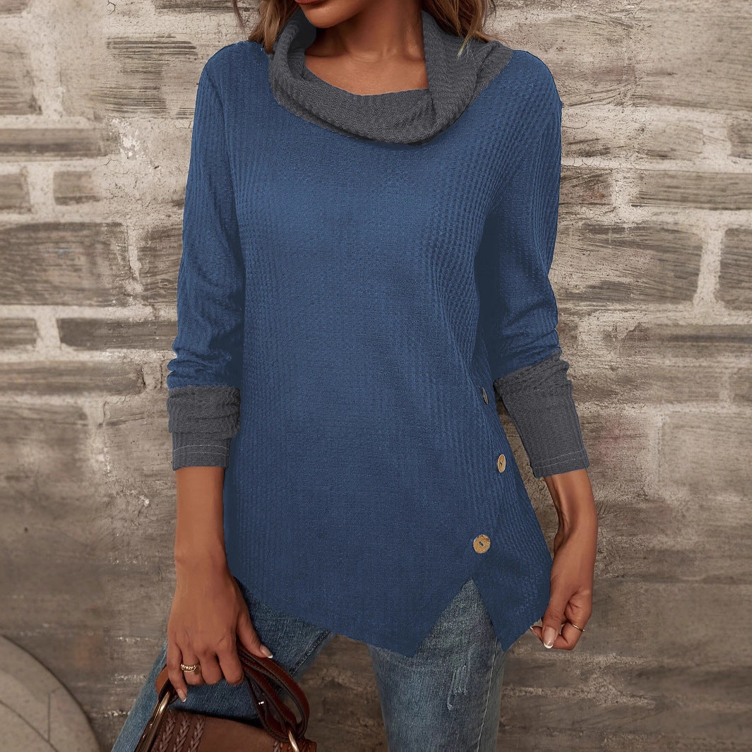 Sweater women with trendy collar Lune London