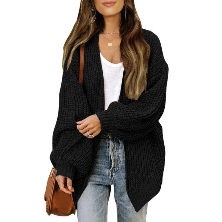Dames gilet aérien en tricot avec coupe oversize et décolleté en V profond Chic & Stil