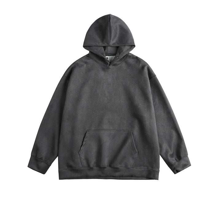 Men's casual hoodie made of high-quality cotton blend with practical kangaroo pocket Lune London