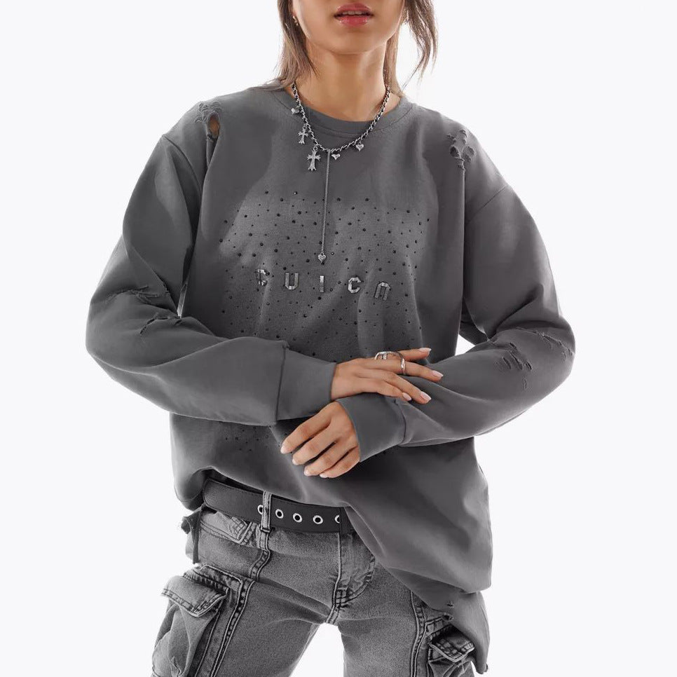 Oversized sweatshirt for women with stylish design elements Lune London