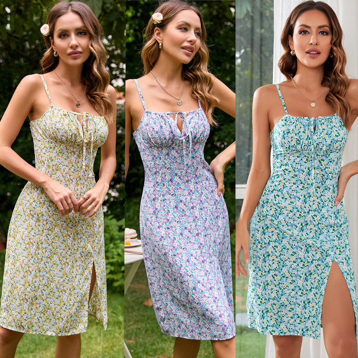 Robe florale pour femmes avec bretelles réglables Chic & Stil