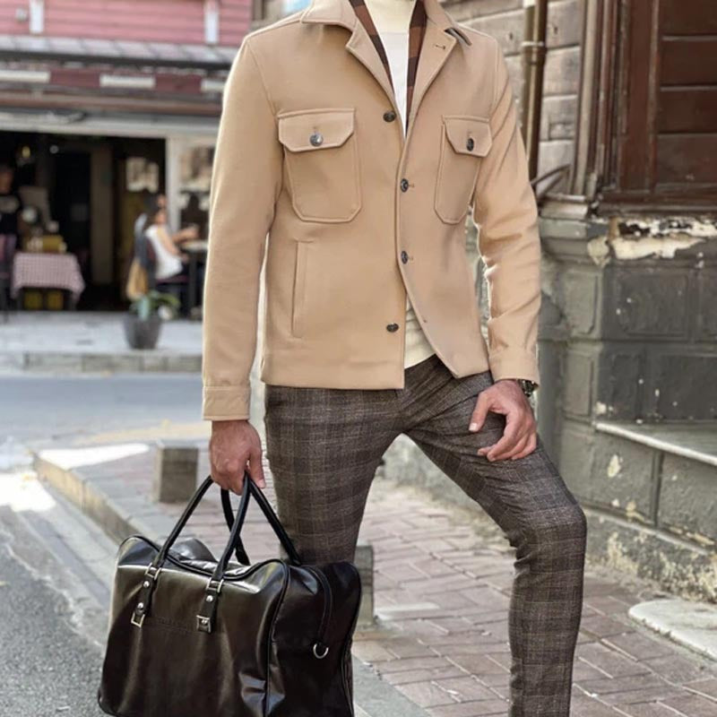 Chic and stylish modern utility jacket for men