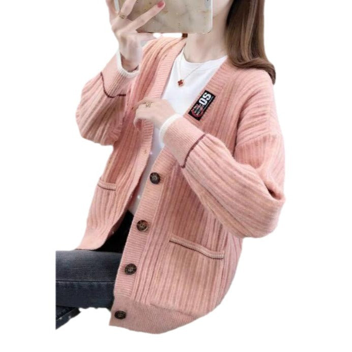 Cardigan for women with textured ribbed pattern and practical pockets Lune London