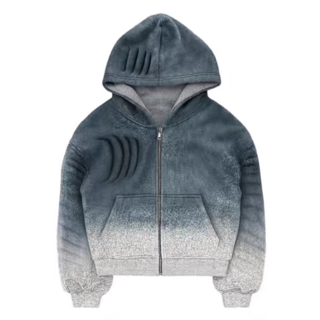 Veste hoodie femme avec dégradé tendance et zip pratique Chic & Stil