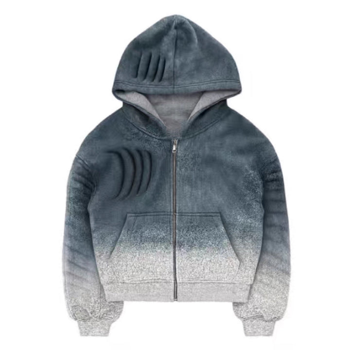 Veste hoodie femme avec dégradé tendance et zip pratique Chic & Stil