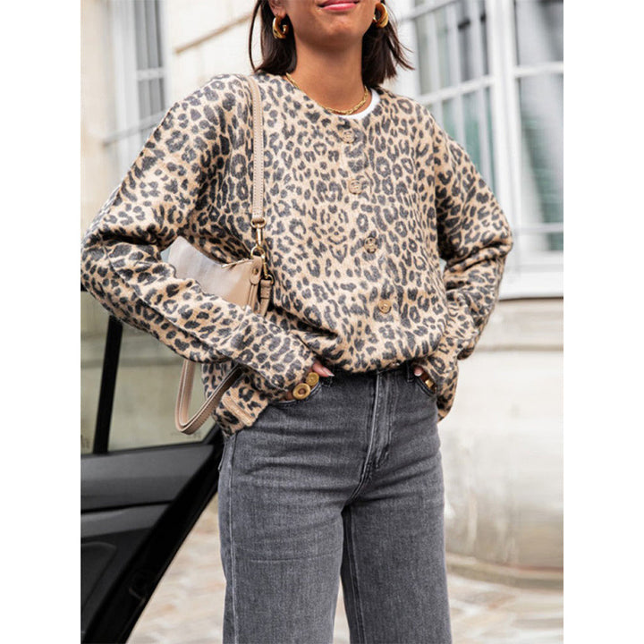 Trendy cardigan for women with animal print Lune London