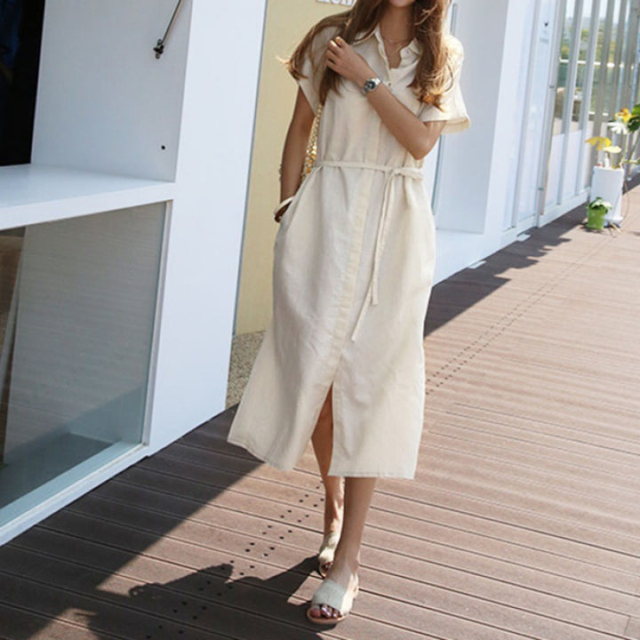 Lune London Elegant Utility Shirt Dress for Ladies