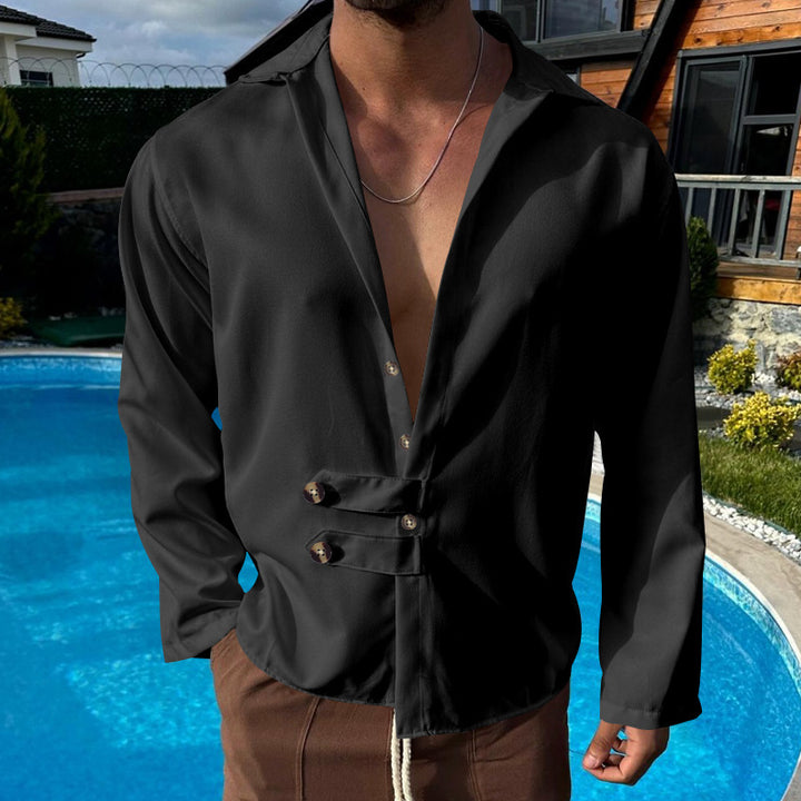 Men's elegant shirt with fashionable button closure Lune London