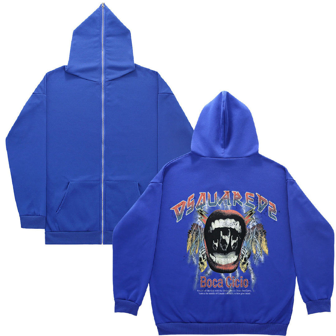 Women's hooded jacket with creative graphic design Lune London
