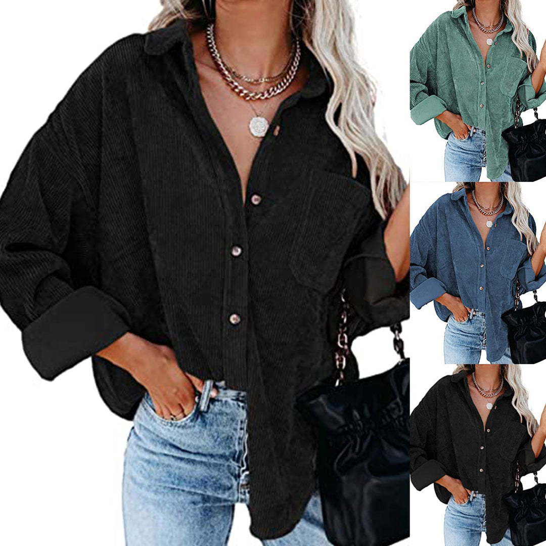 Women's Plus Size Cord Blouse Lune London