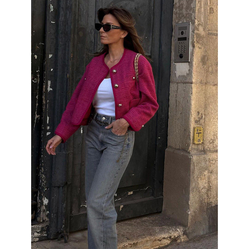 Elegant blazer jacket for women with stylish buttons and Lune London pockets