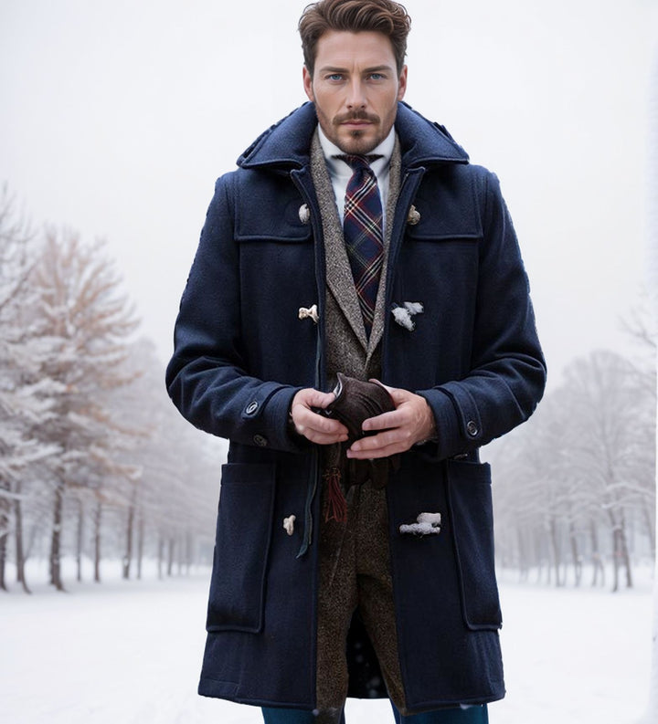 Elegant duffle coat for men with classic design Lune London