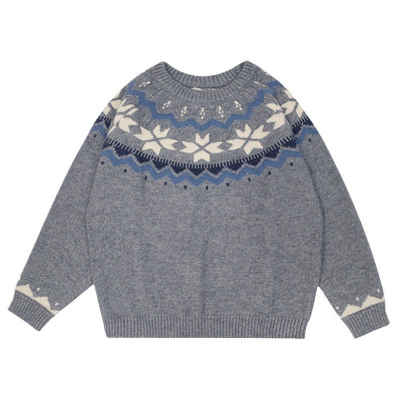 Pull confortable pour femmes avec motif d'hiver Chic & Stil