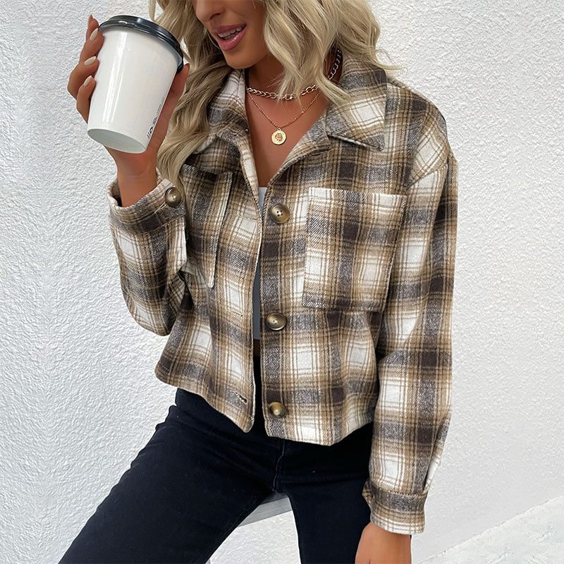 Lune London oversized check shirt for women