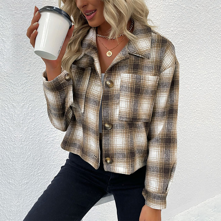 Lune London oversized check shirt for women